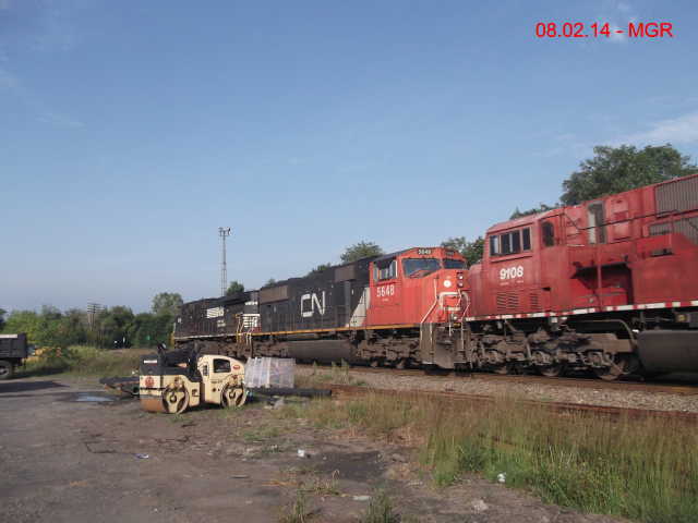 Sightings 08.02.14  /  Southbound at Hudson, PA