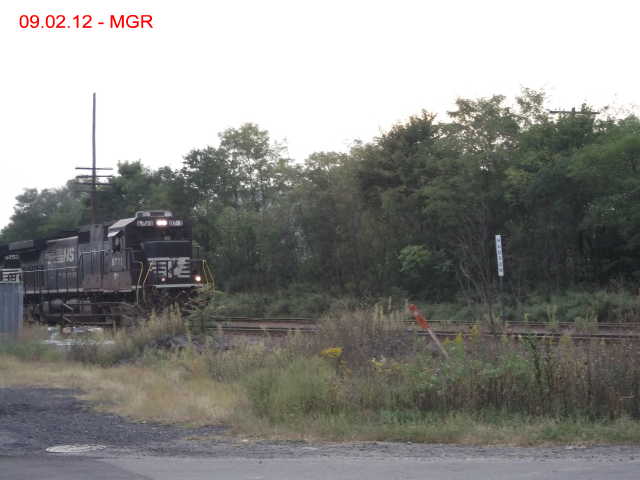 Train Passes Former Hudson Yard