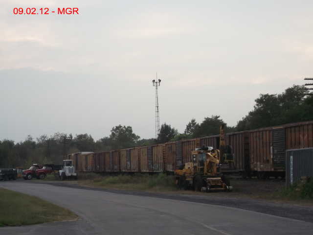 Train Passes Former Hudson Yard