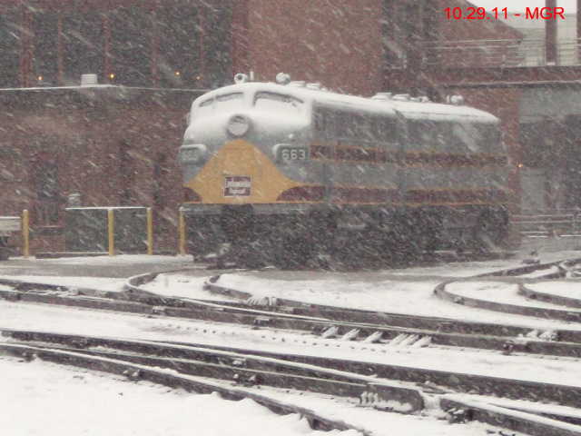 Sightings 10.29.11 /  Early Snow at Steamtown