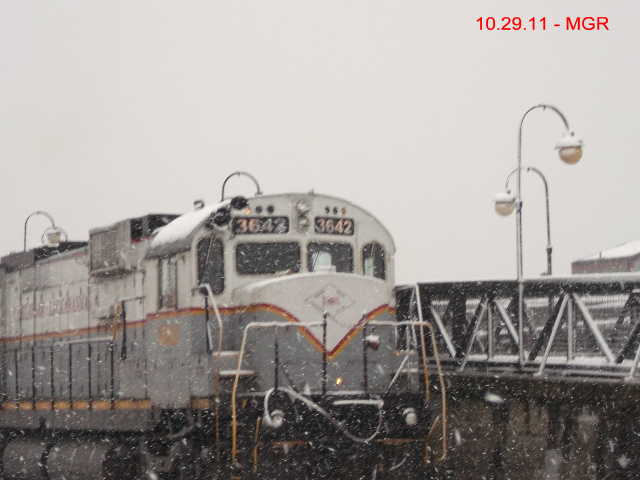 Sightings 10.29.11 /  Early Snow at Steamtown