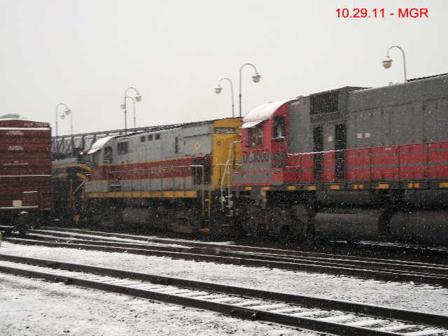 Sightings 10.29.11 /  Early Snow at Steamtown