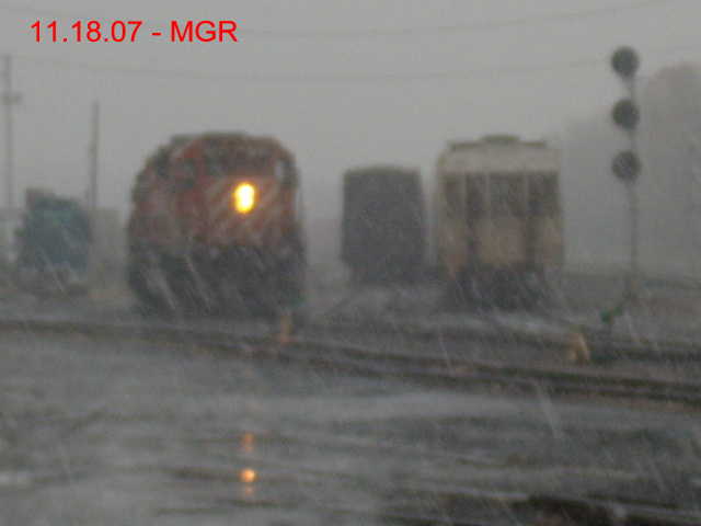 Sightings 11.18.07 /  Local at Snowy Taylor Yard