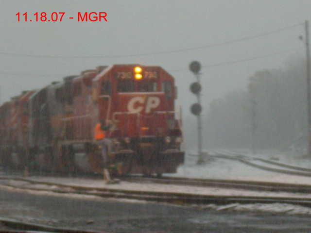 Sightings 11.18.07 /  Local at Snowy Taylor Yard
