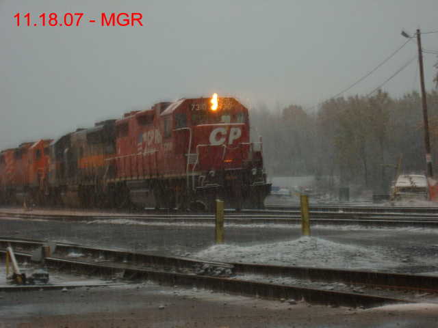 Sightings 11.18.07 /  Local at Snowy Taylor Yard