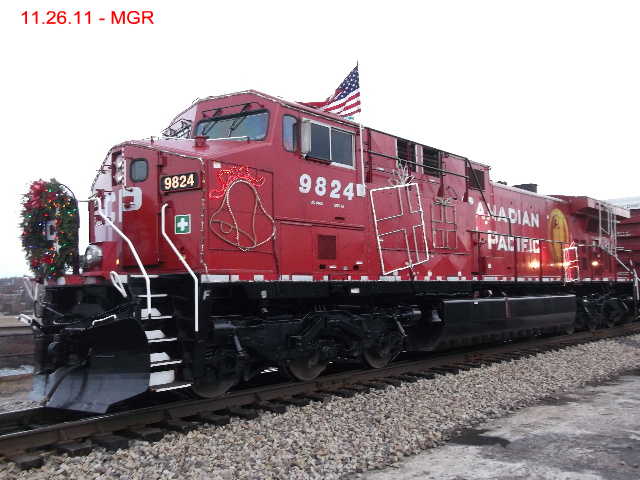 Sightings 11.26.11  / CP Christmas Train At Steamtown