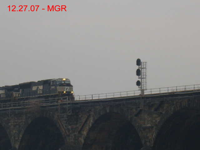 Sightings 12.27.07 /  Foggy at Enola and Rockville Bridge