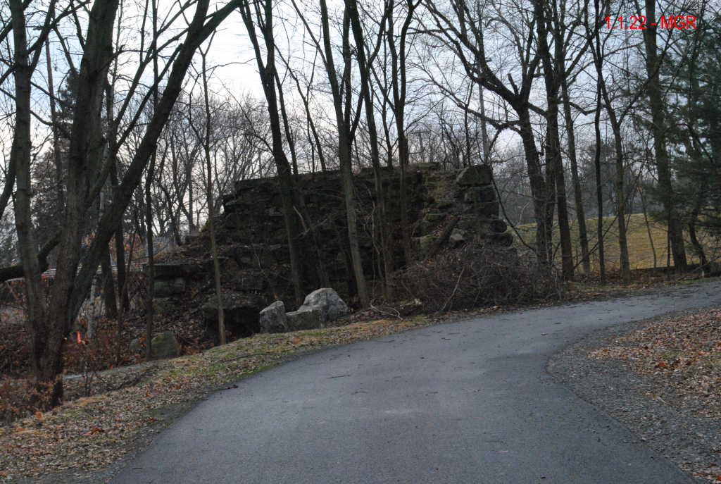 O&W Abutment Near Parker Street, Marvine Trail 